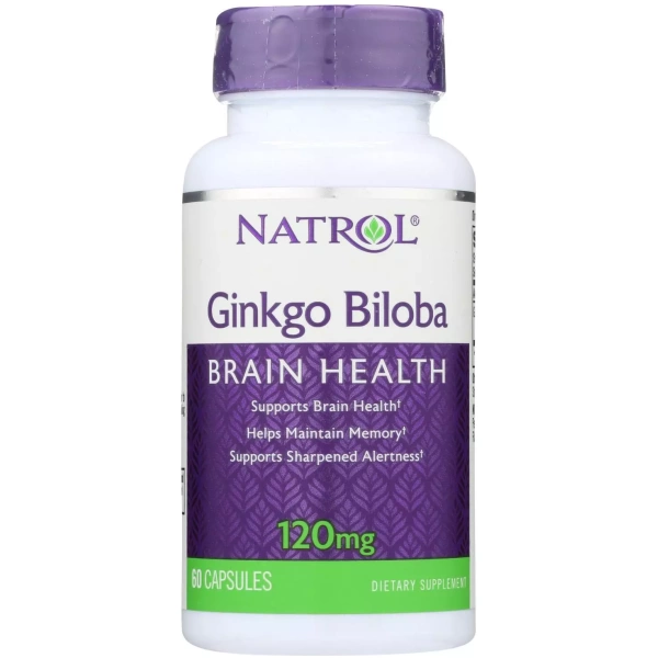 Natrol ®Ginkgo Biloba 強效銀杏萃取每粒包含銀杏葉萃取120MG，支持大腦健康，幫助維持記憶力