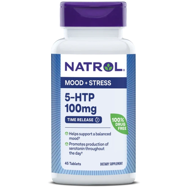 Natrol®5-HTP 5-羥基色胺酸 100mg 45粒 1.5倍包裝 高性價比！